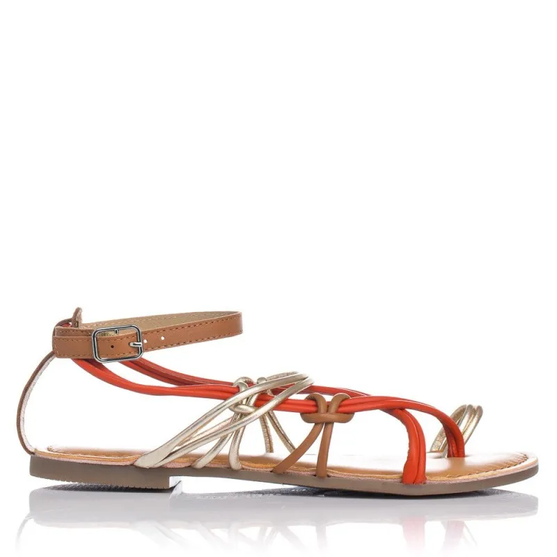 Sandalias Planas Gioseppo 69128 Mujer Naranja