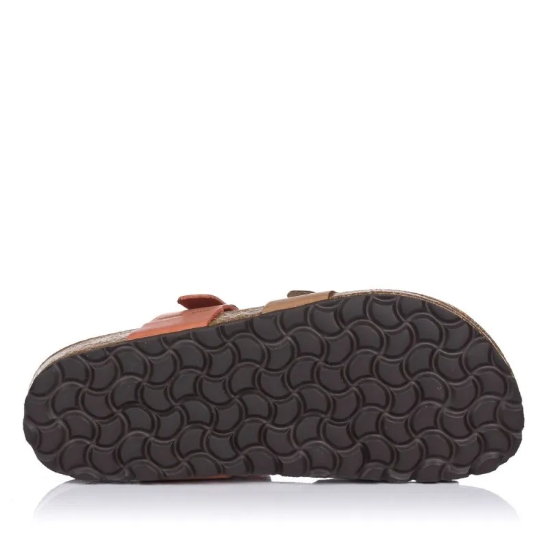SANDALIAS PLANAS INTERBIOS 7212 MUJER BEIG