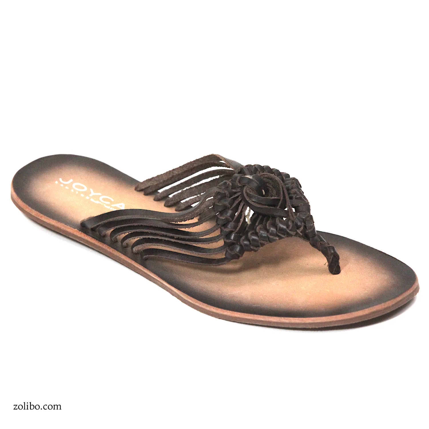 Sandalias planas mujer marrones