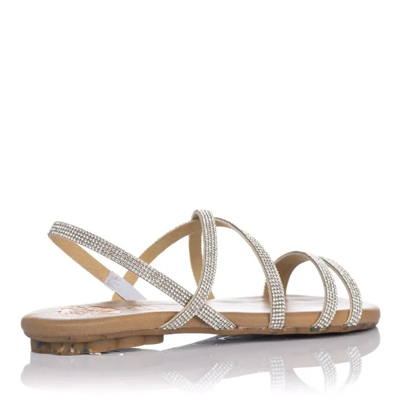 Sandalias Planas Porronet 2913 Mujer Plata