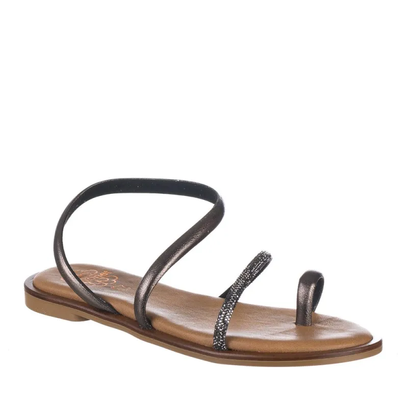 Sandalias Planas Porronet 3011 Mujer Plomo