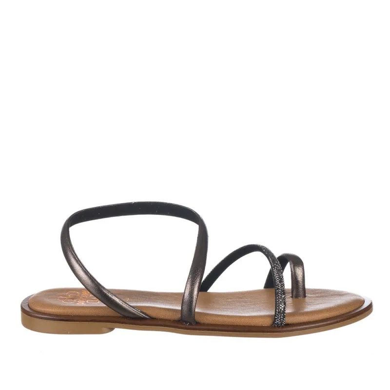 Sandalias Planas Porronet 3011 Mujer Plomo