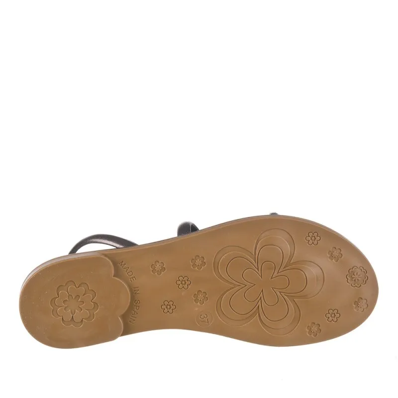 Sandalias Planas Porronet 3011 Mujer Plomo