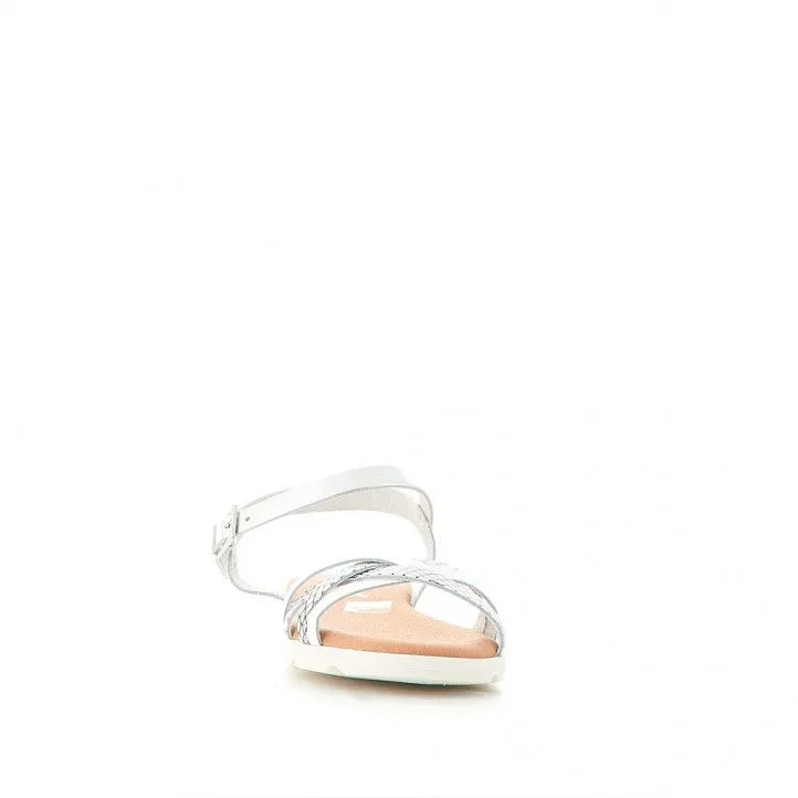 Sandalias planas Redlove mila con tiras blancas
