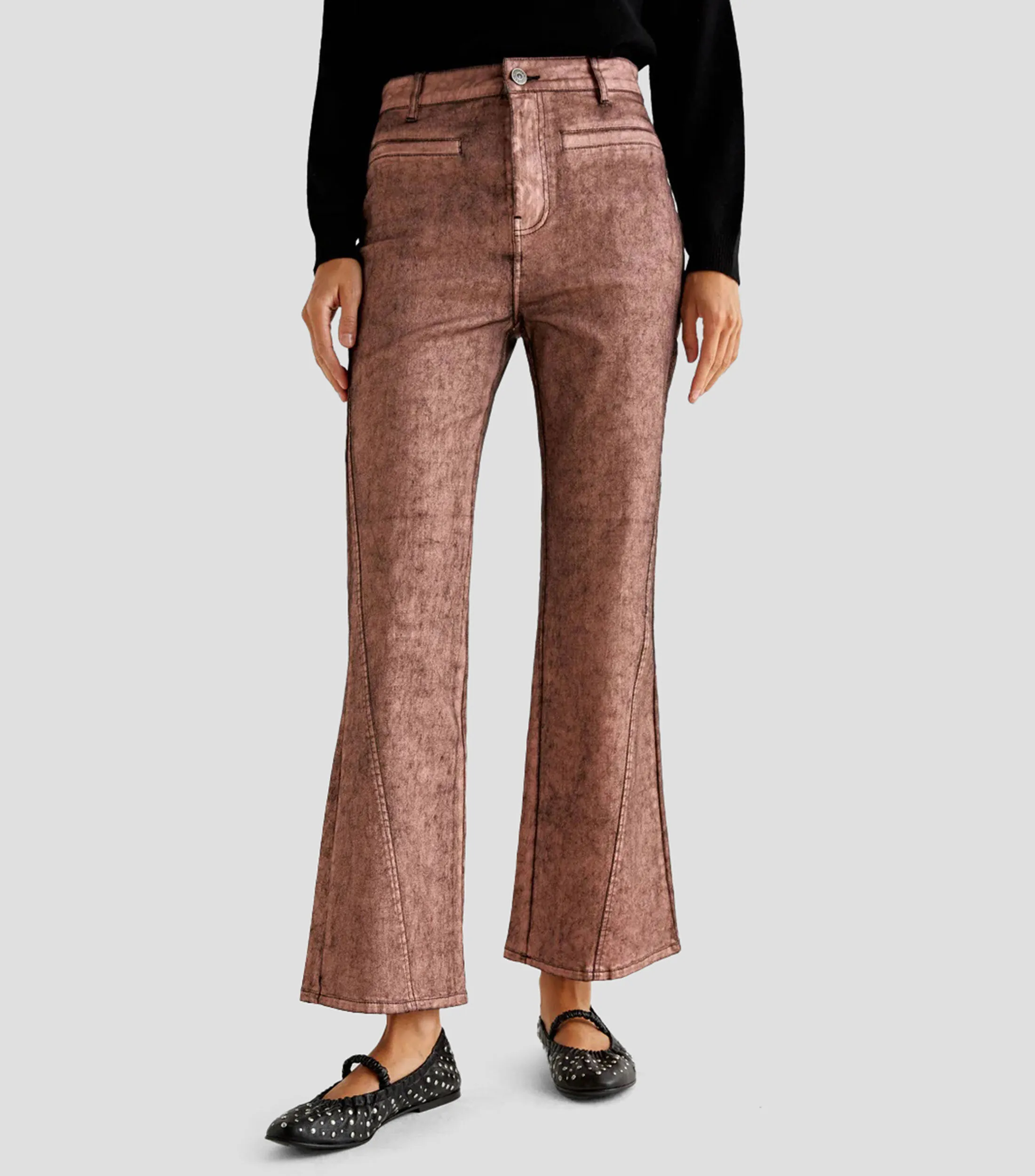 Scalpers Jeans Acampanado Mujer