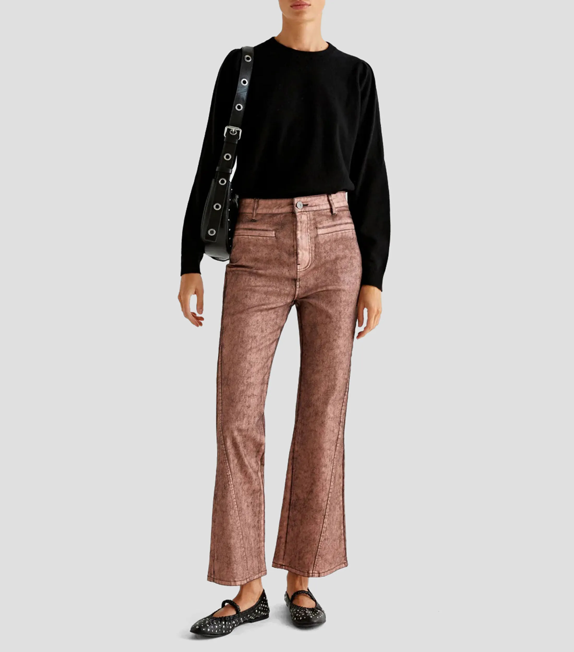 Scalpers Jeans Acampanado Mujer