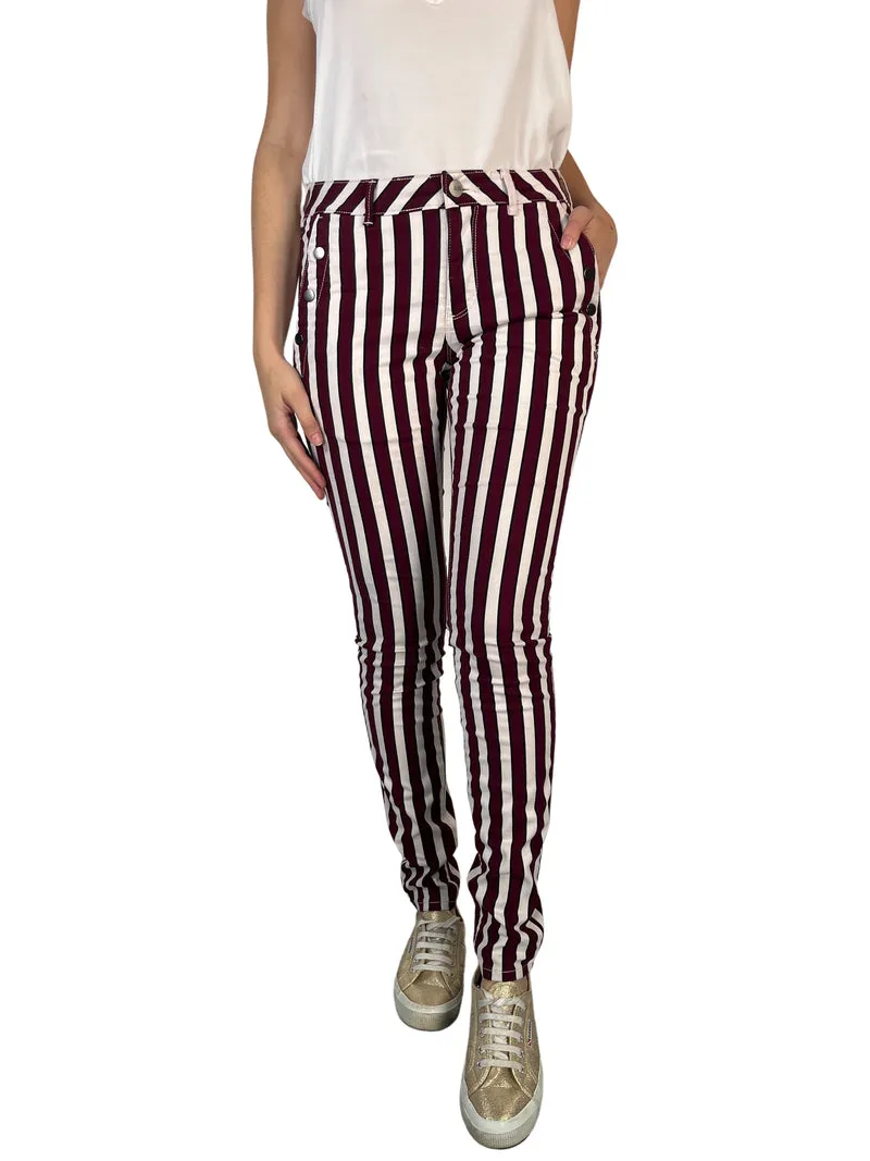 SCOTCH & SODA Pantalón Skinny Rayas