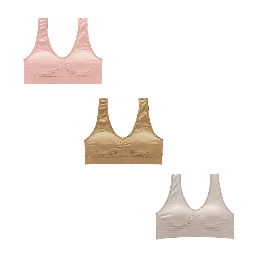 Set de 3 tops con almohadillas removibles TP5401 Carnival