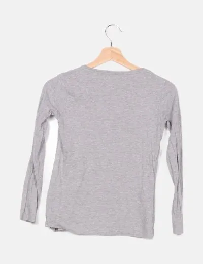 Sfera Camiseta gris dibujo