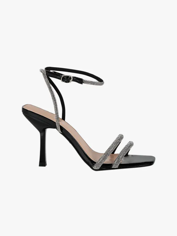Sissi Miss Sandalias gladiadoras de mujer con pedrería y tacón stiletto