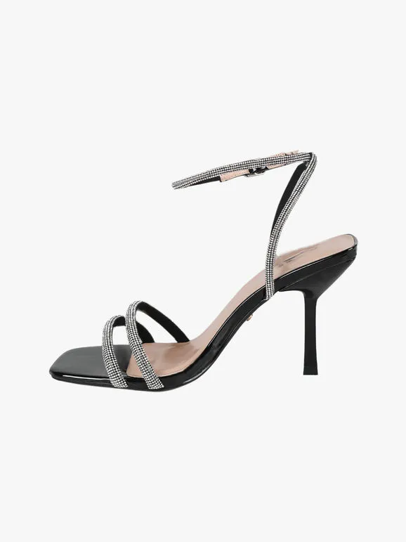Sissi Miss Sandalias gladiadoras de mujer con pedrería y tacón stiletto