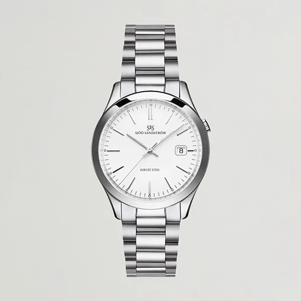 Sjöö Sandström Jubilee Steel Quartz 40mm White/Steel