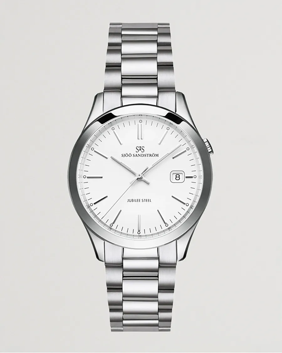 Sjöö Sandström Jubilee Steel Quartz 40mm White/Steel