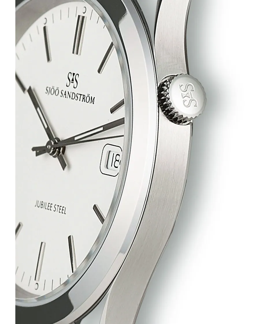 Sjöö Sandström Jubilee Steel Quartz 40mm White/Steel