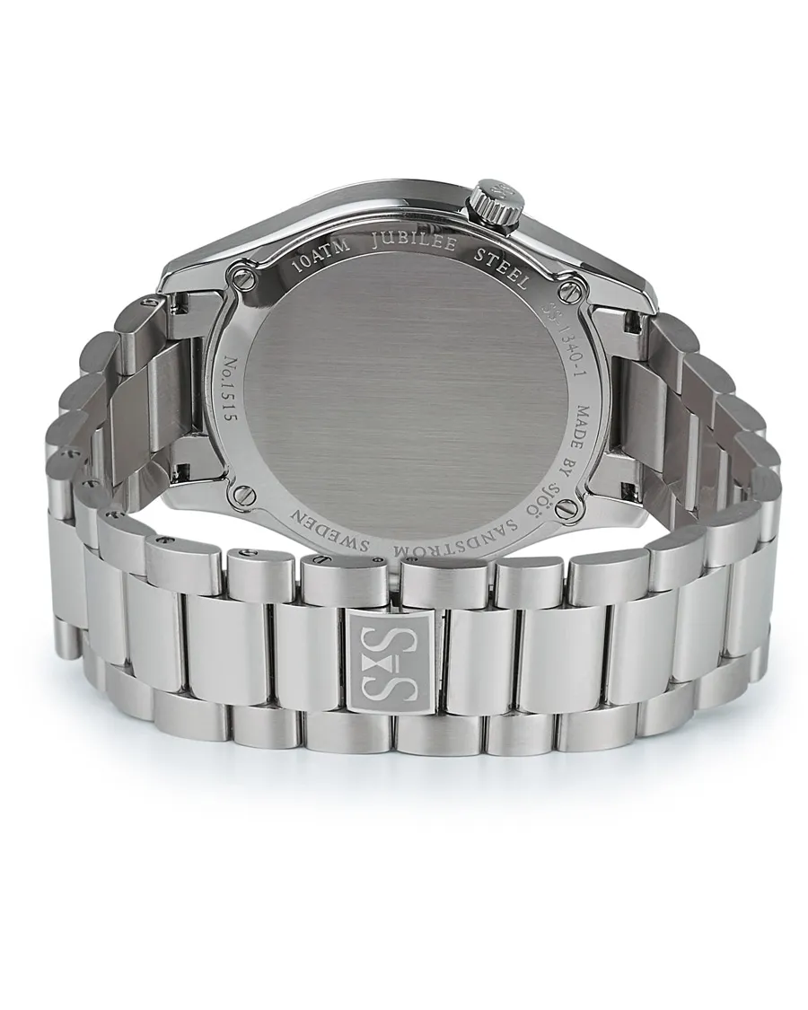 Sjöö Sandström Jubilee Steel Quartz 40mm White/Steel