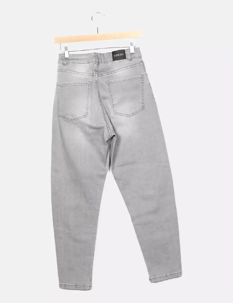 SLOWLOVE Pantalón denim gris skinny