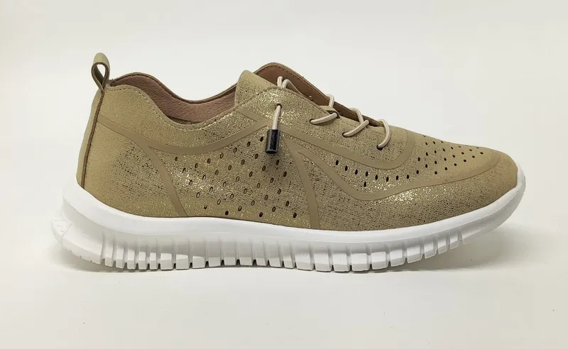 Sneakers Tiziana 9456 piel vegana dorado