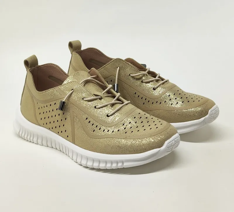 Sneakers Tiziana 9456 piel vegana dorado