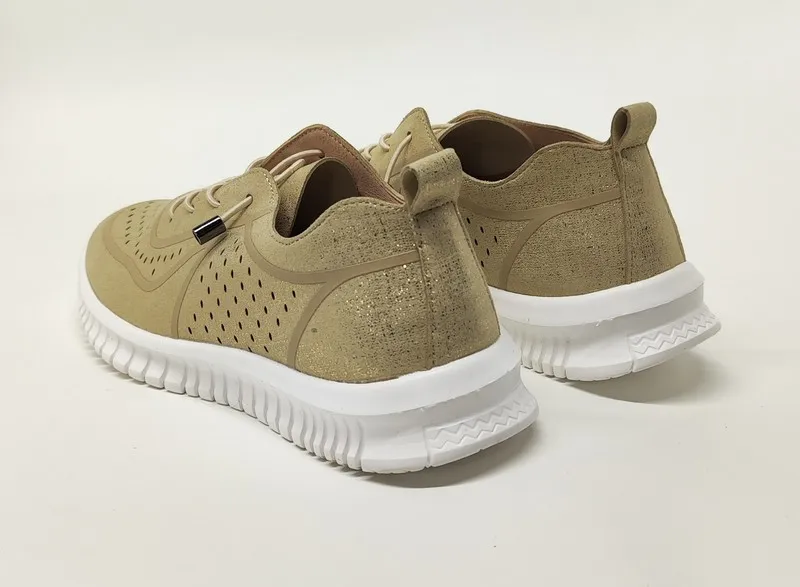 Sneakers Tiziana 9456 piel vegana dorado