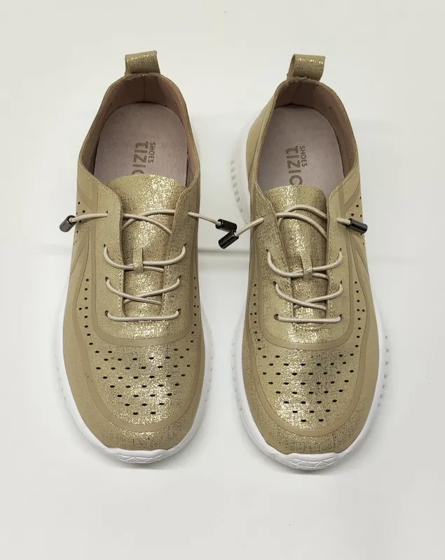 Sneakers Tiziana 9456 piel vegana dorado