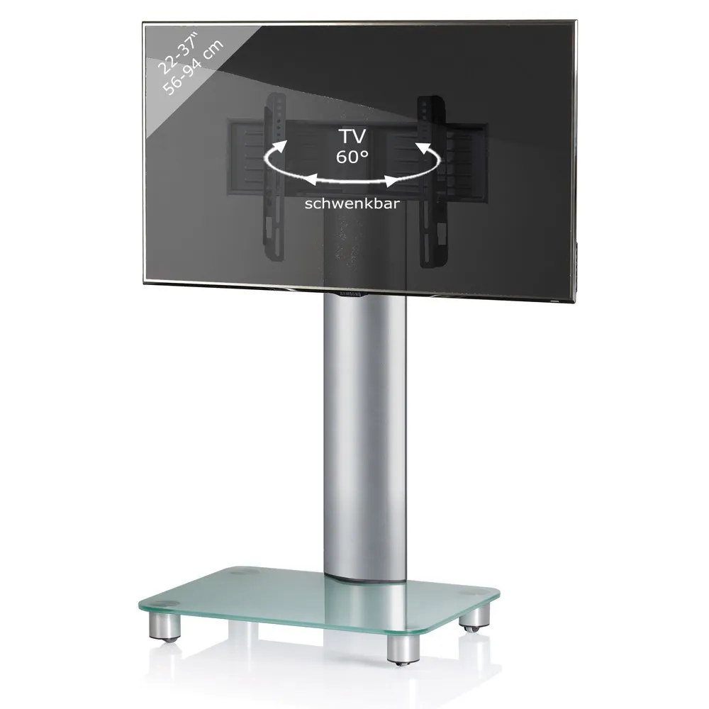 Soporte vertical de TV Bilano, plateado