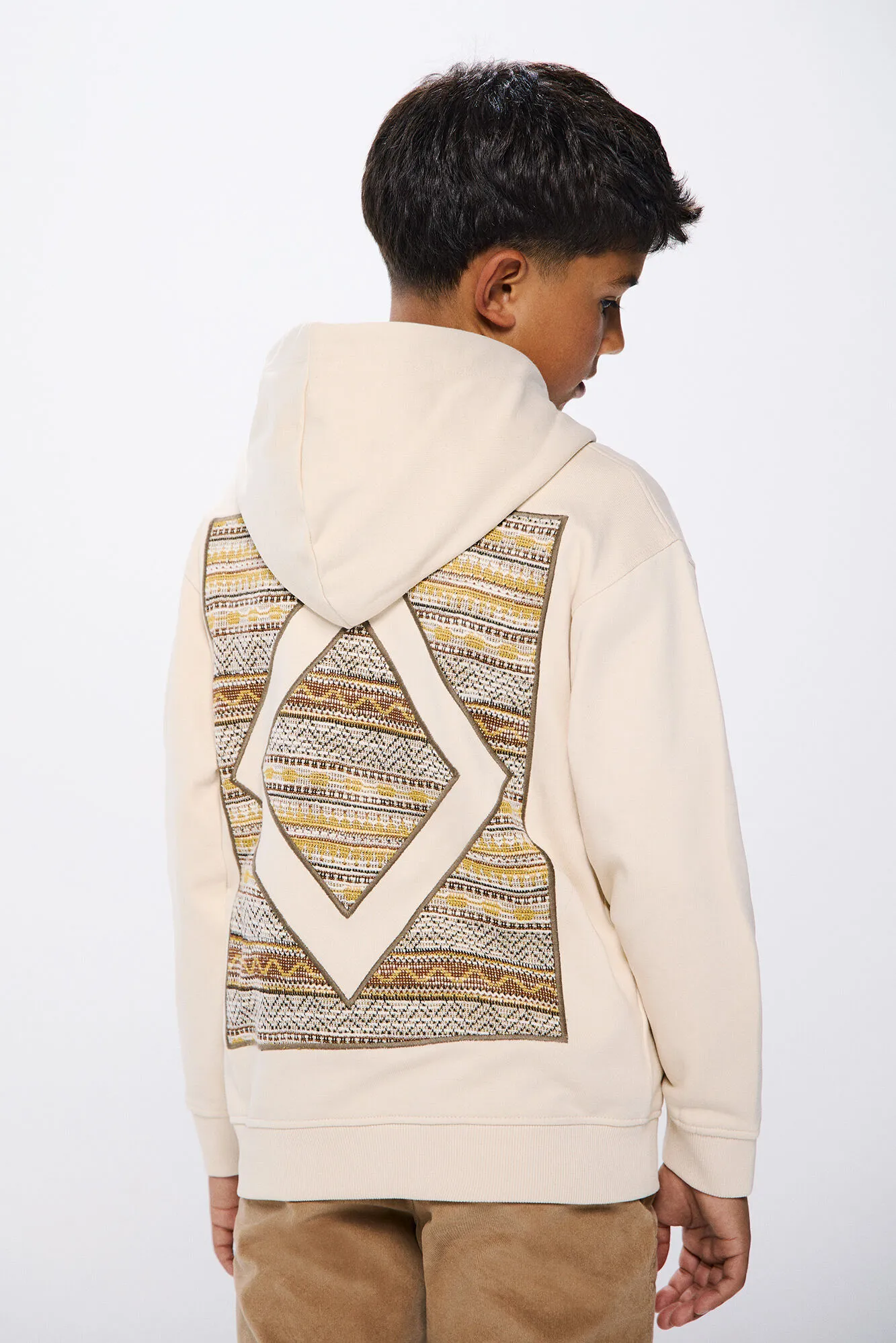 Springfield Kids Sudadera rombo etnico niño
