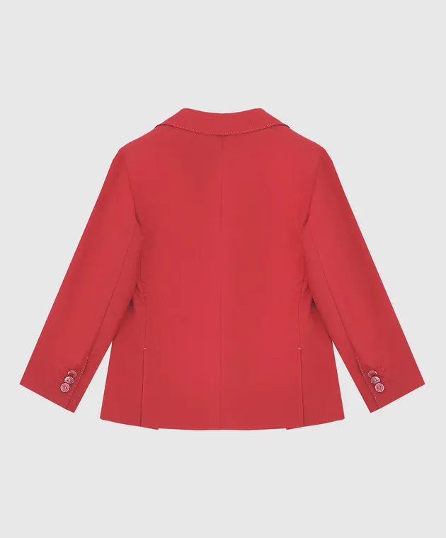 Stefano Ricci Children's red wool jacket