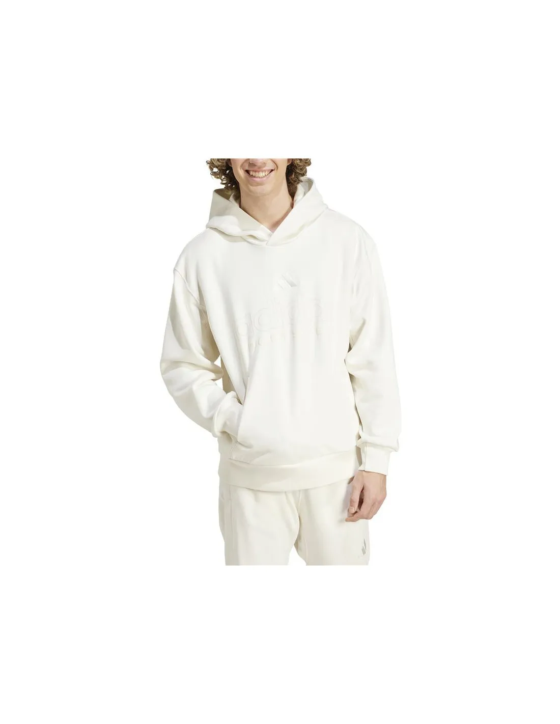 Sudadera adidas All Szn Fleece Graphic Hombre Blanco