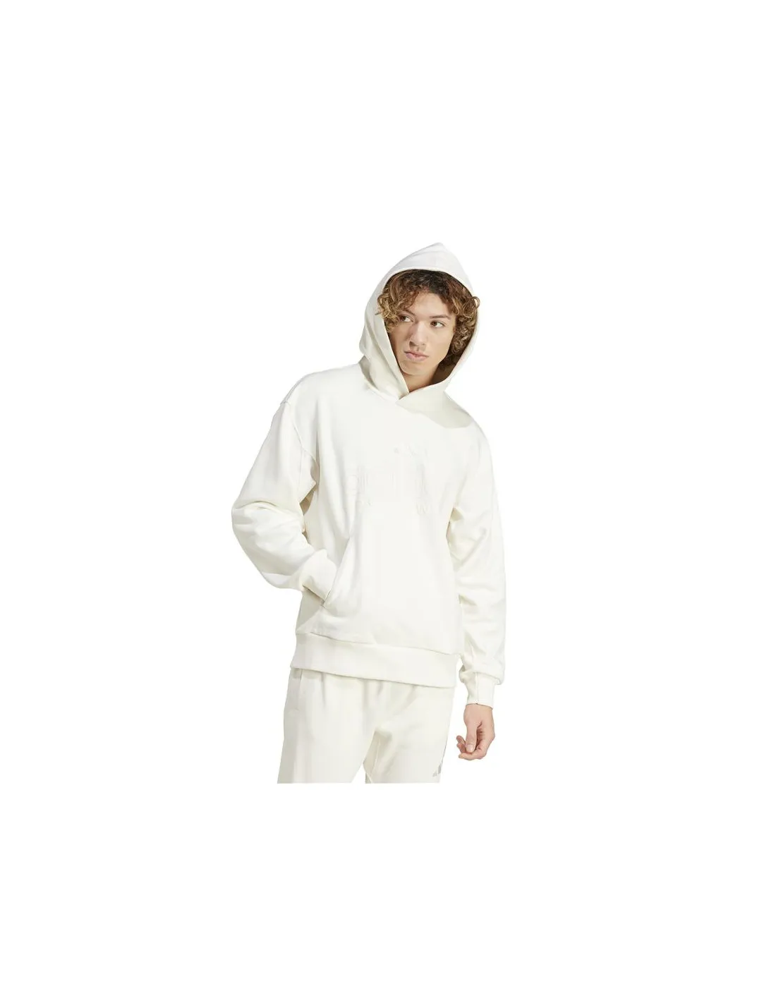 Sudadera adidas All Szn Fleece Graphic Hombre Blanco