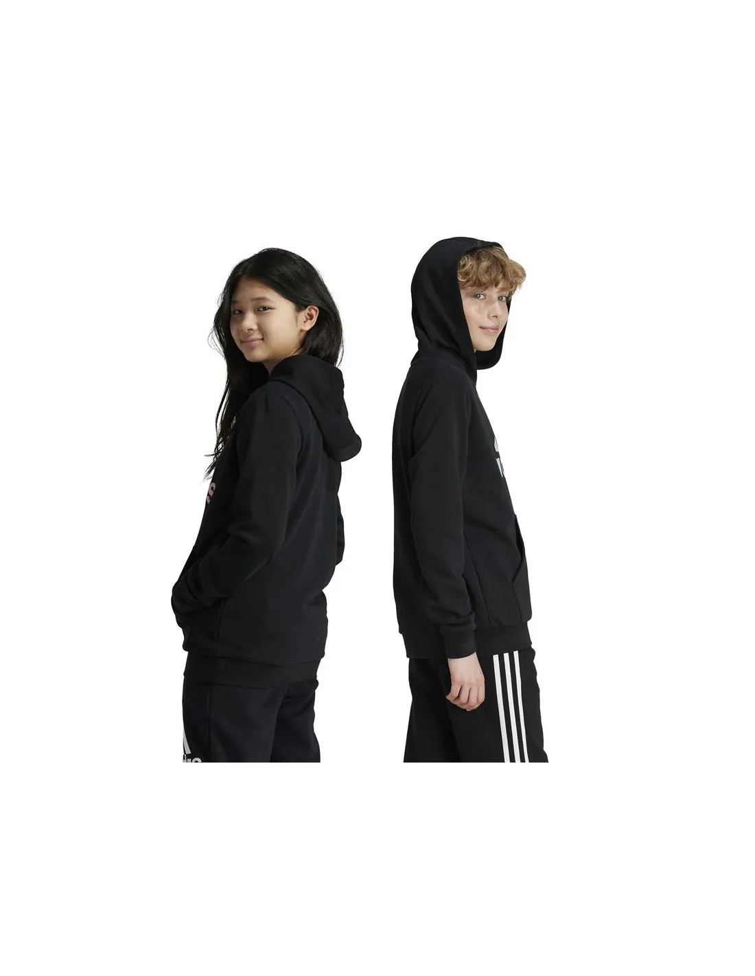 Sudadera adidas Metallic Print Infantil Negro