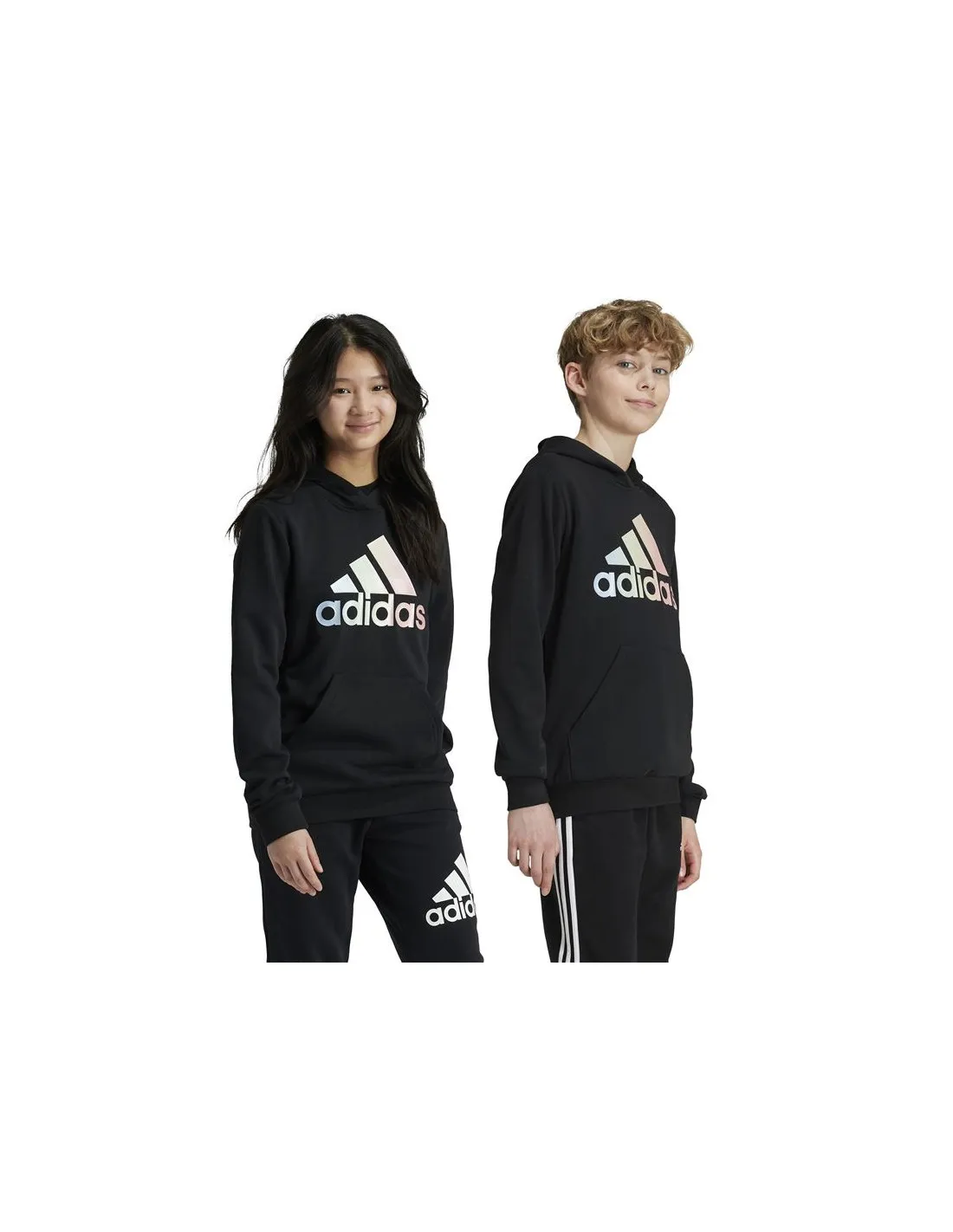 Sudadera adidas Metallic Print Infantil Negro