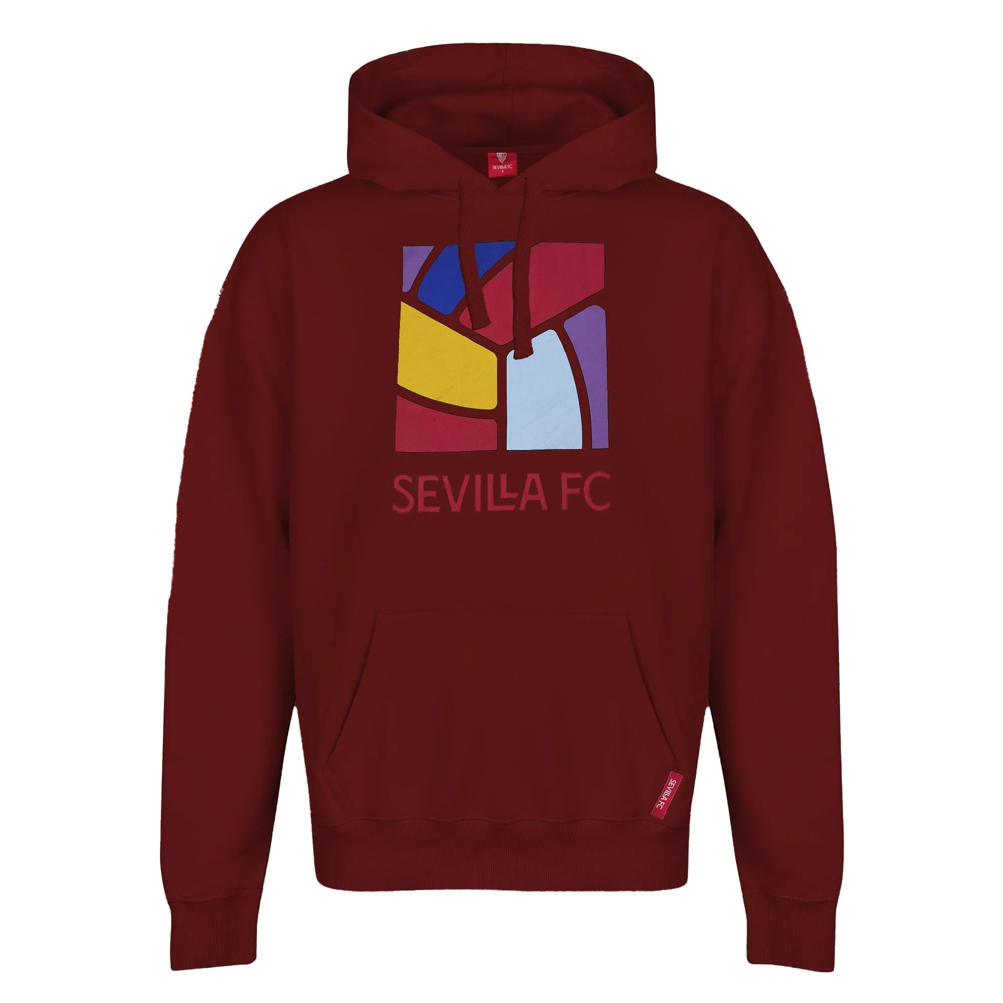 Sudadera capucha nio burdeos