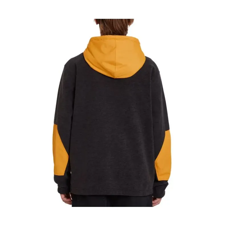 Sudadera con capucha y cremallera para hombre Volcom Yzzolater Lined (negro)