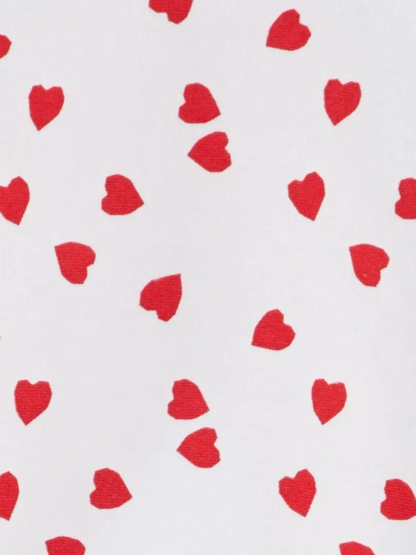 SUDADERA DE CHáNDAL CON ESTAMPADO DE CORAZONES  BLANCO