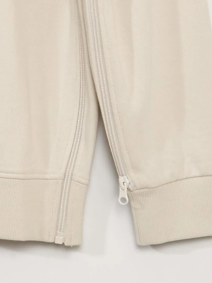 SUDADERA DE CHáNDAL CON ESTAMPADO  SO EASY  BEIGE