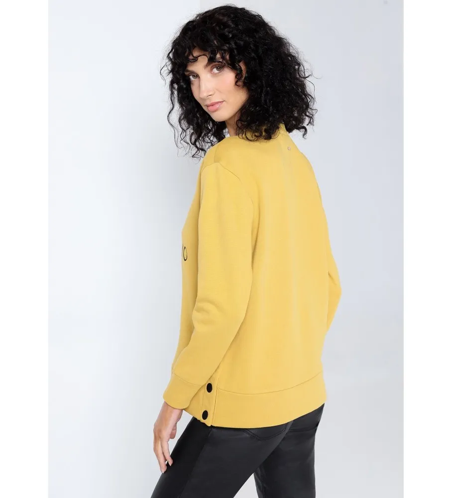Sudadera grain print amarillo