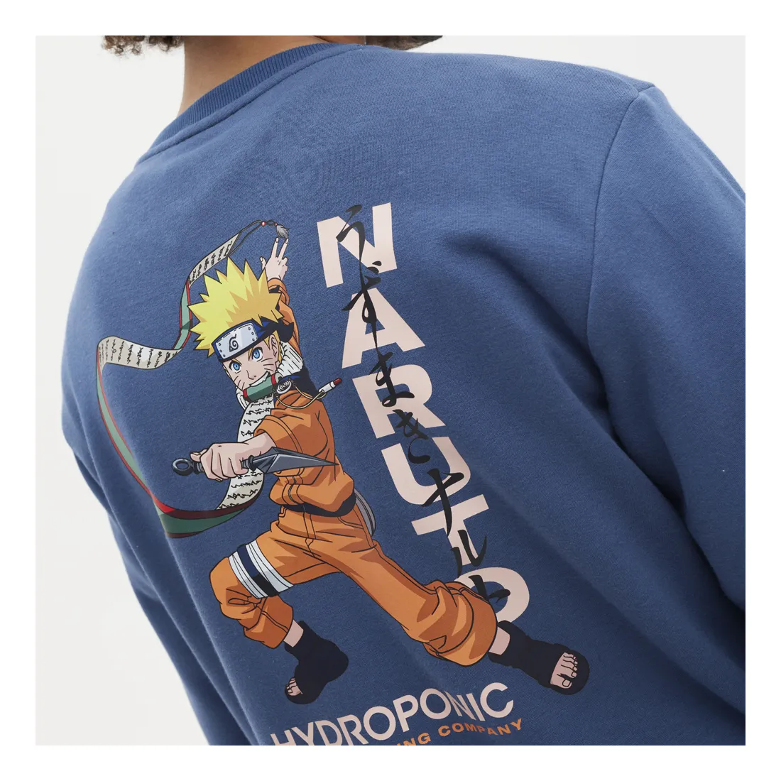 SUDADERA HYDROPONIC HOMBRE SIN CAPUCHA NARUTO PARCHMENT NA540ATLANTIC BLUEAZUL OSCURO