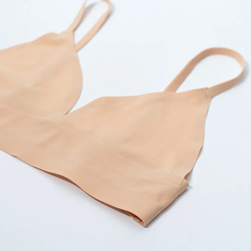 Sujetador beige sin costuras