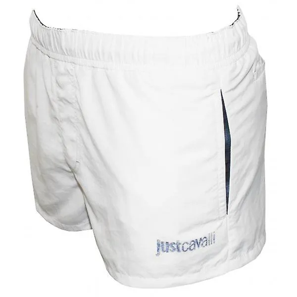 Sólo Cavalli lujo Swim Shorts, blanco