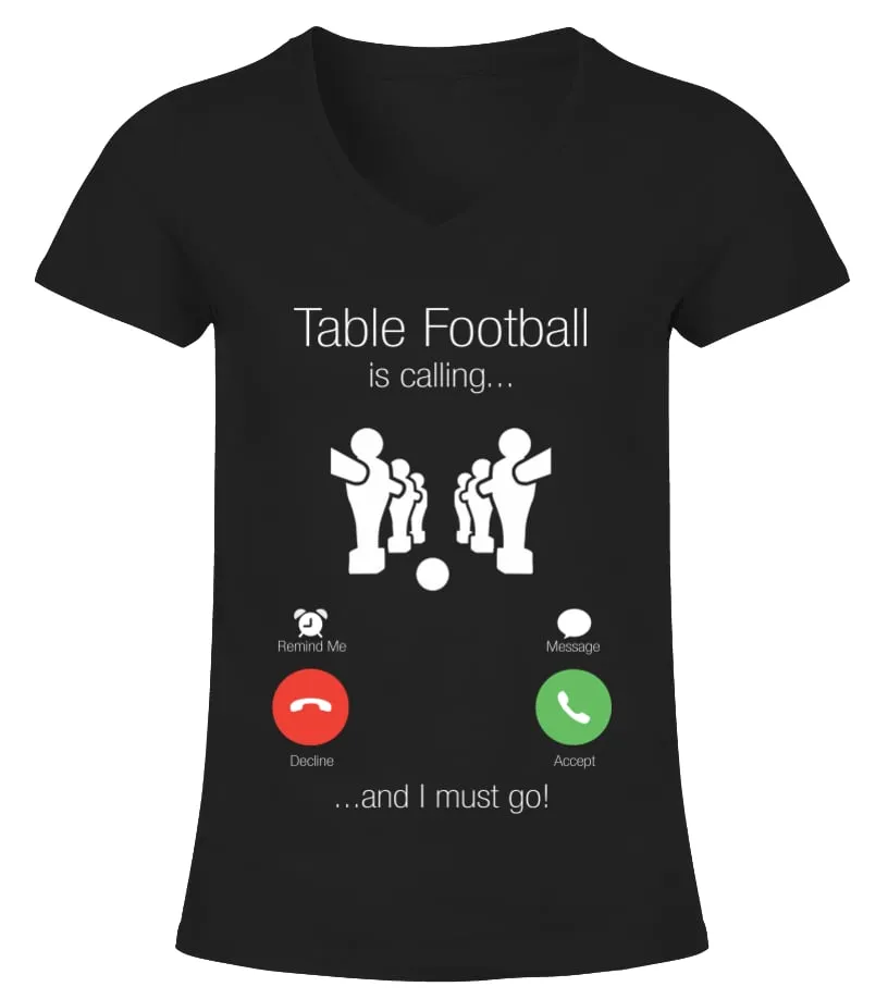 Table football Camiseta cuello pico Mujer