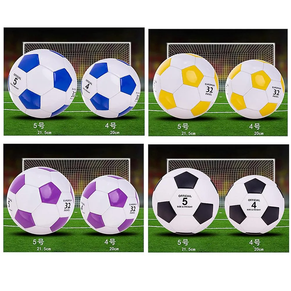Talla 4 5 Balón de entrenamiento de fútbol de fútbol a prueba de desgaste de cuero sintético para niños adultos