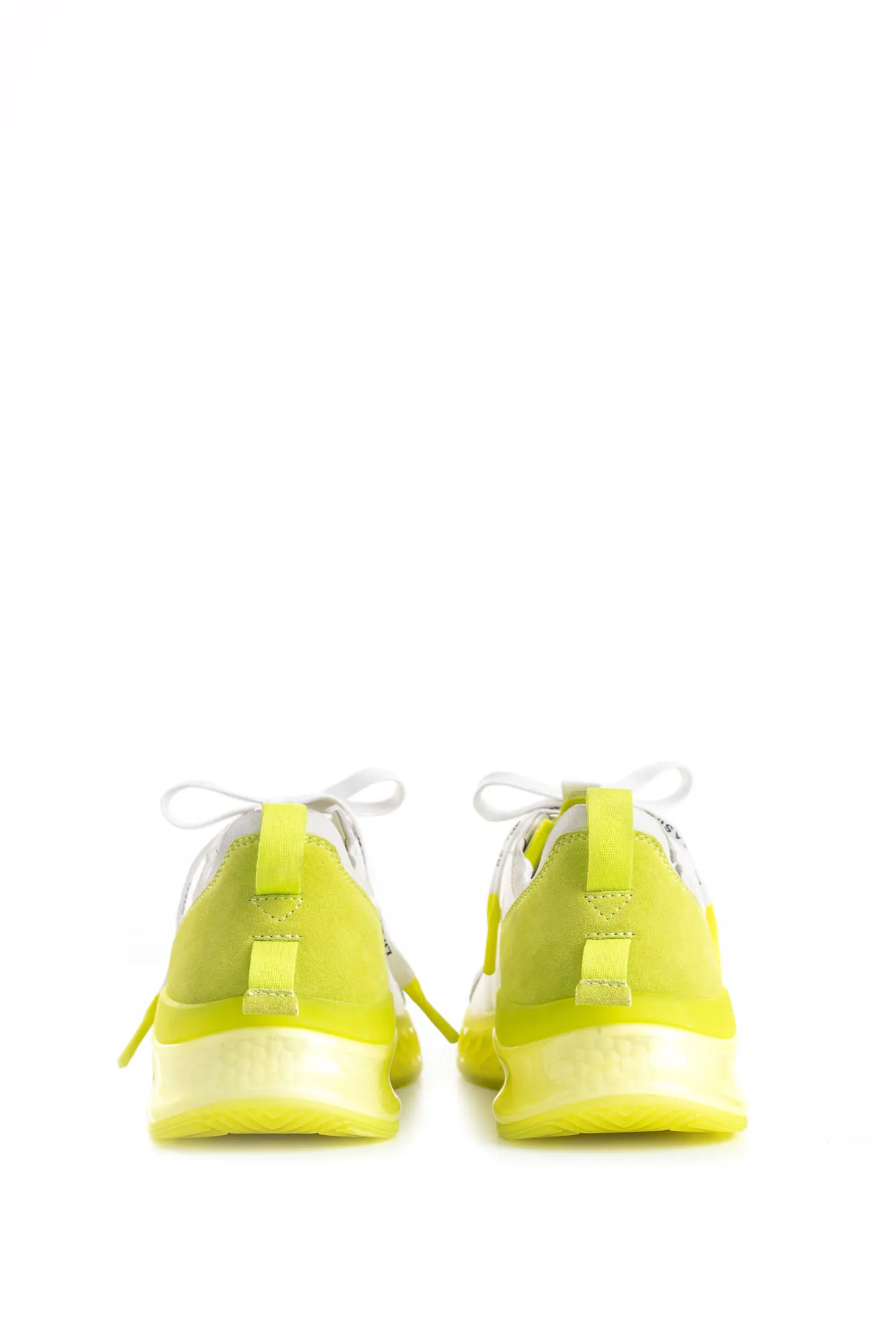 Tenis Fly Up Life de cuero para mujer detalles contraste