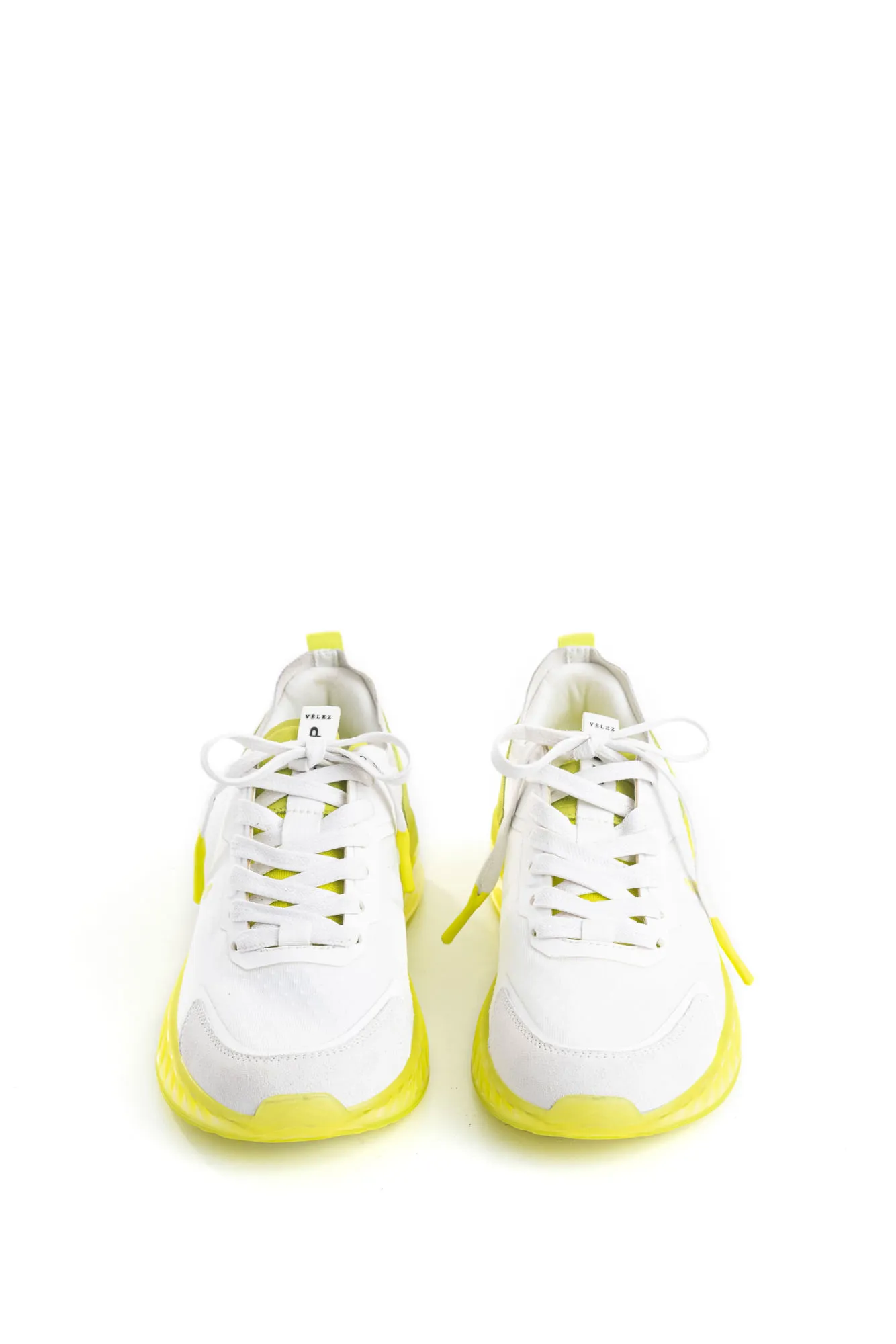 Tenis Fly Up Life de cuero para mujer detalles contraste