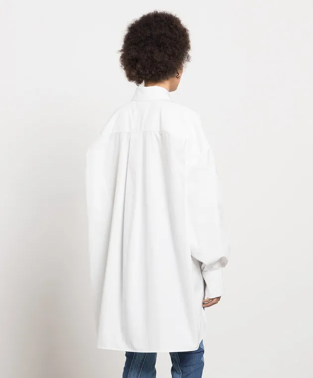 Thierry Mugler White asymmetric shirt