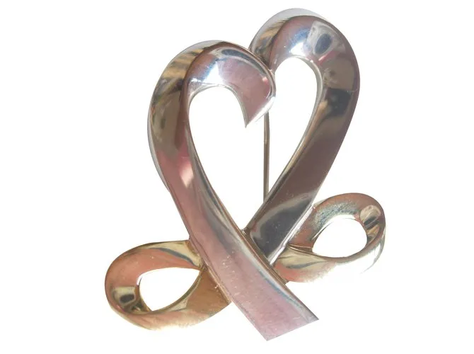 Tiffany & Co Corazón amoroso Plata Dorado 