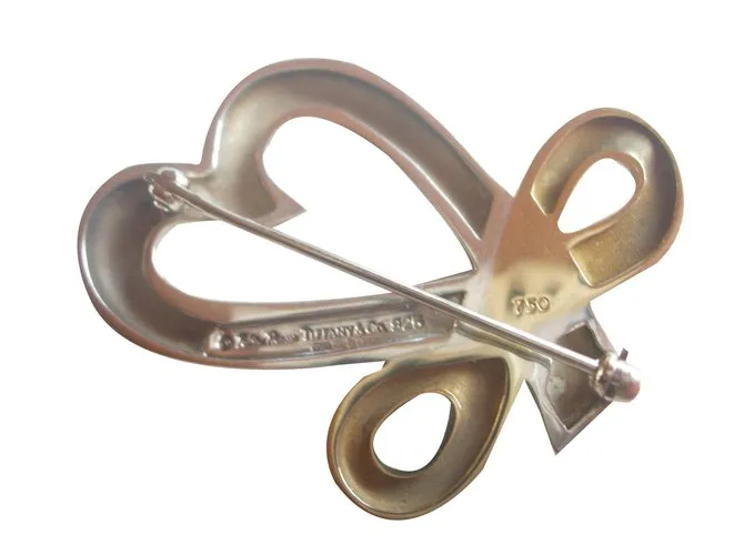Tiffany & Co Corazón amoroso Plata Dorado 