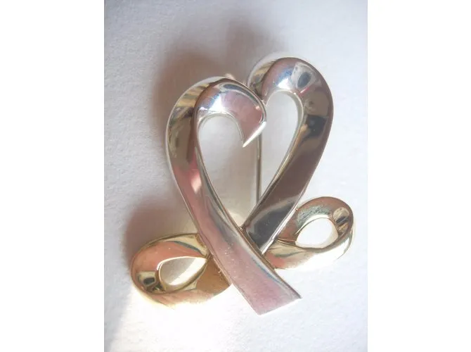 Tiffany & Co Corazón amoroso Plata Dorado 
