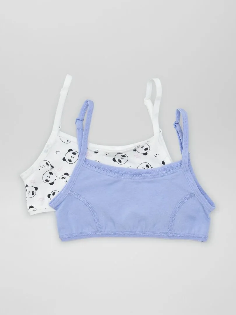 TOP DE PUNTO CON TIRANTES AJUSTABLES  BLANCO