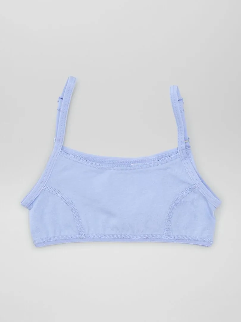 TOP DE PUNTO CON TIRANTES AJUSTABLES  BLANCO