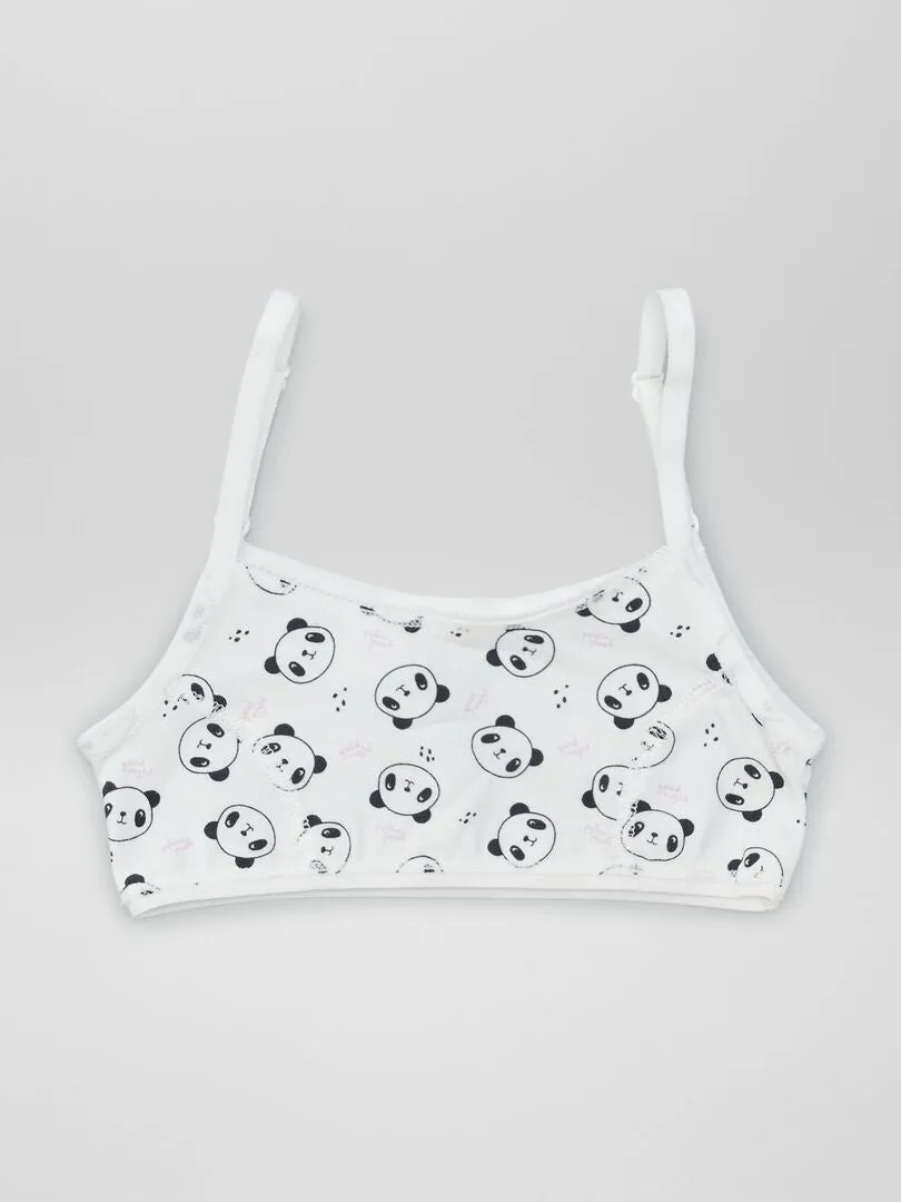 TOP DE PUNTO CON TIRANTES AJUSTABLES  BLANCO